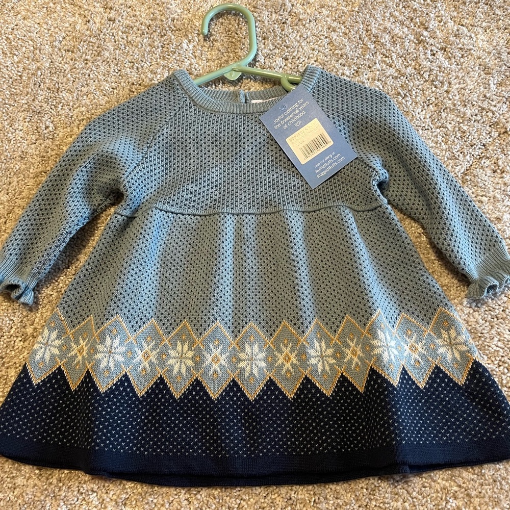 Ruffle Butts sweater dress 3-6 months